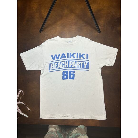 VTG 80s Waikiki Beach Party Hawaii Moose McGilly Cuddys Pub & Cafe Shirt Size XL - Picture 12 of 13